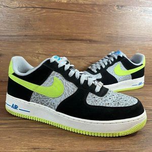 Nike Air Force 1 ‘Reflective Silver Volt’ Sneakers Men’s Size 11